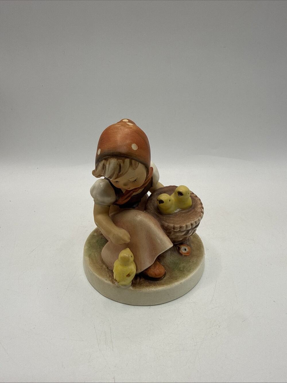 Hummel MPN 57 Hand Painted “Chick Girl” Ceramic Figurine Germany *